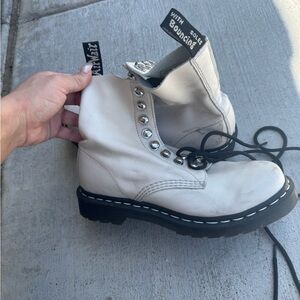 Dr marten white boots
